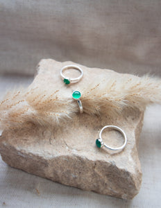 Green onyx ring