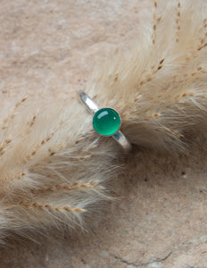 Green onyx ring