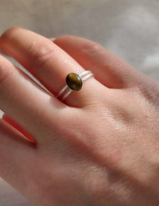 Tiger eye ring