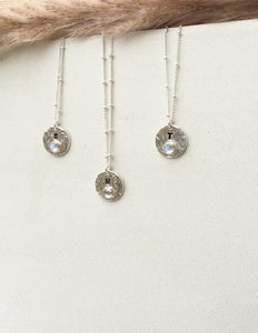 Initial bridesmaids coin necklace