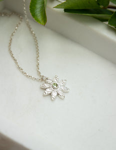 Birthstone Daisy necklace