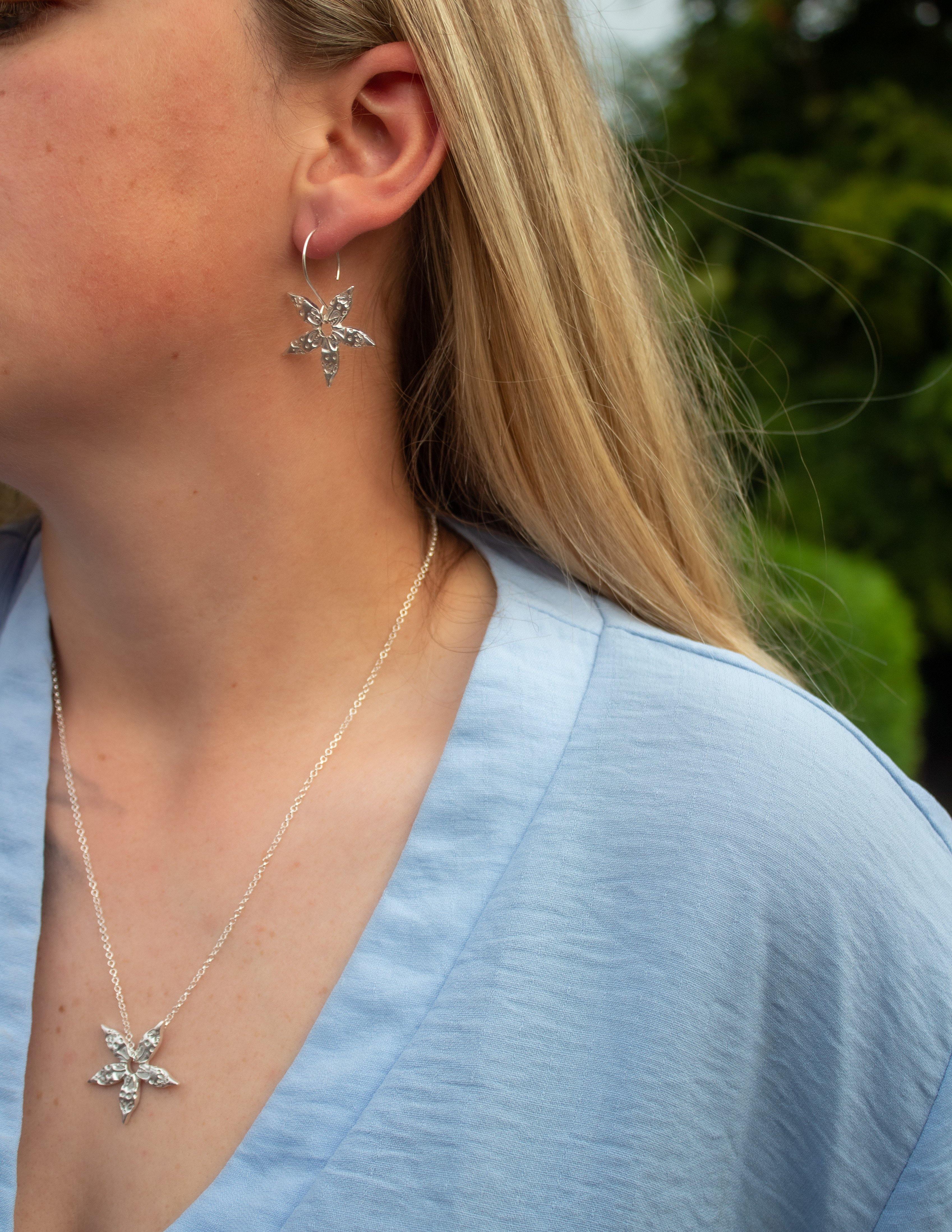 Sterling silver star necklace - BlossomJewellery