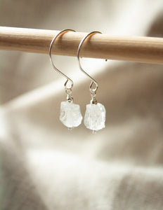 Clear Quartz crystal earrings