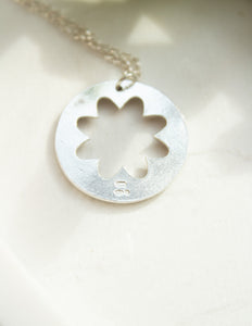 Daisy coin necklace