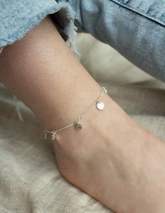 Bohemian disc anklet