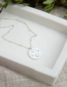 Trinity coin necklace