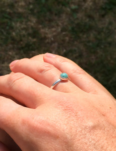 Turquoise band ring