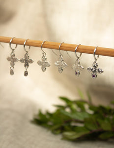 Trinity classic / low gemstone earrings - BlossomJewellery