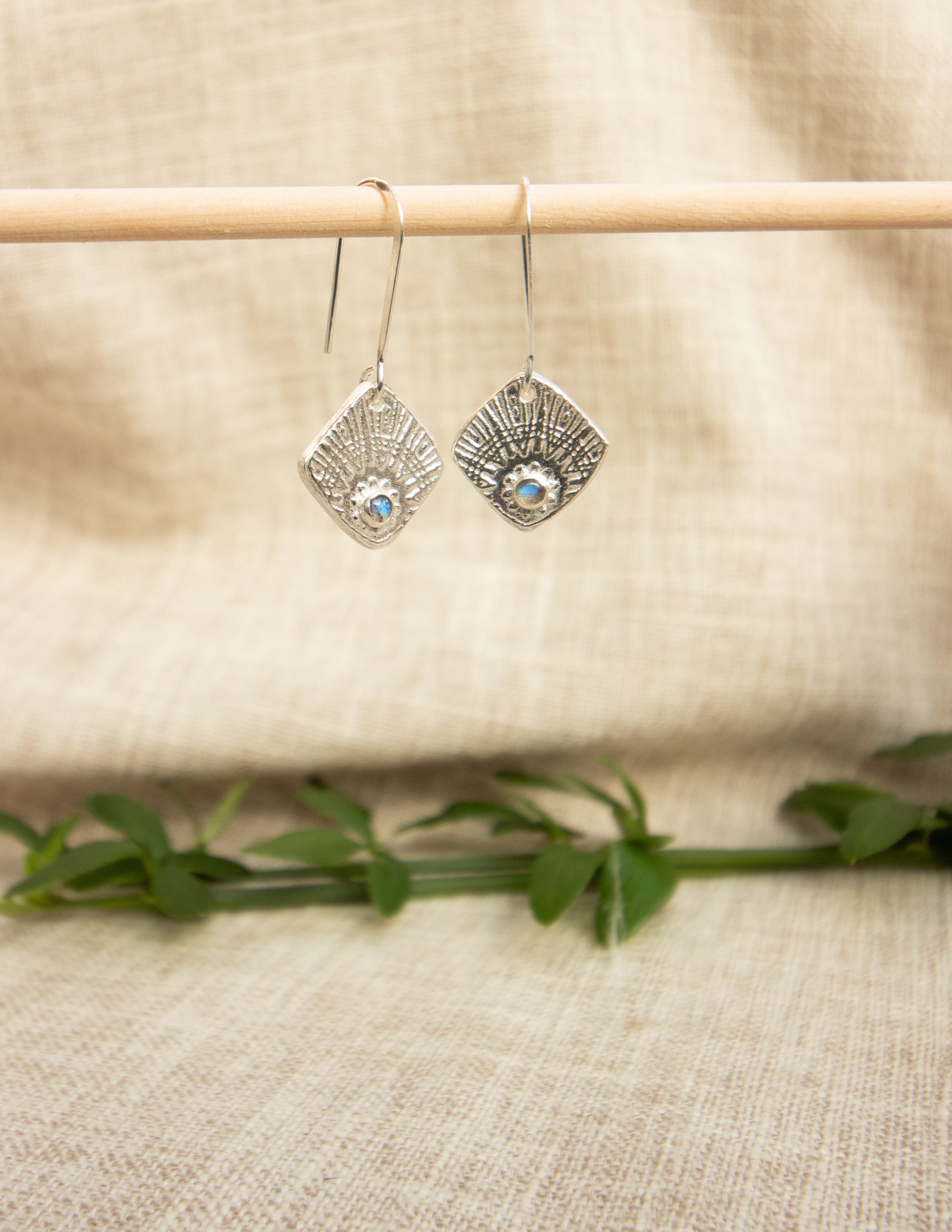 The Empress labradorite earrings