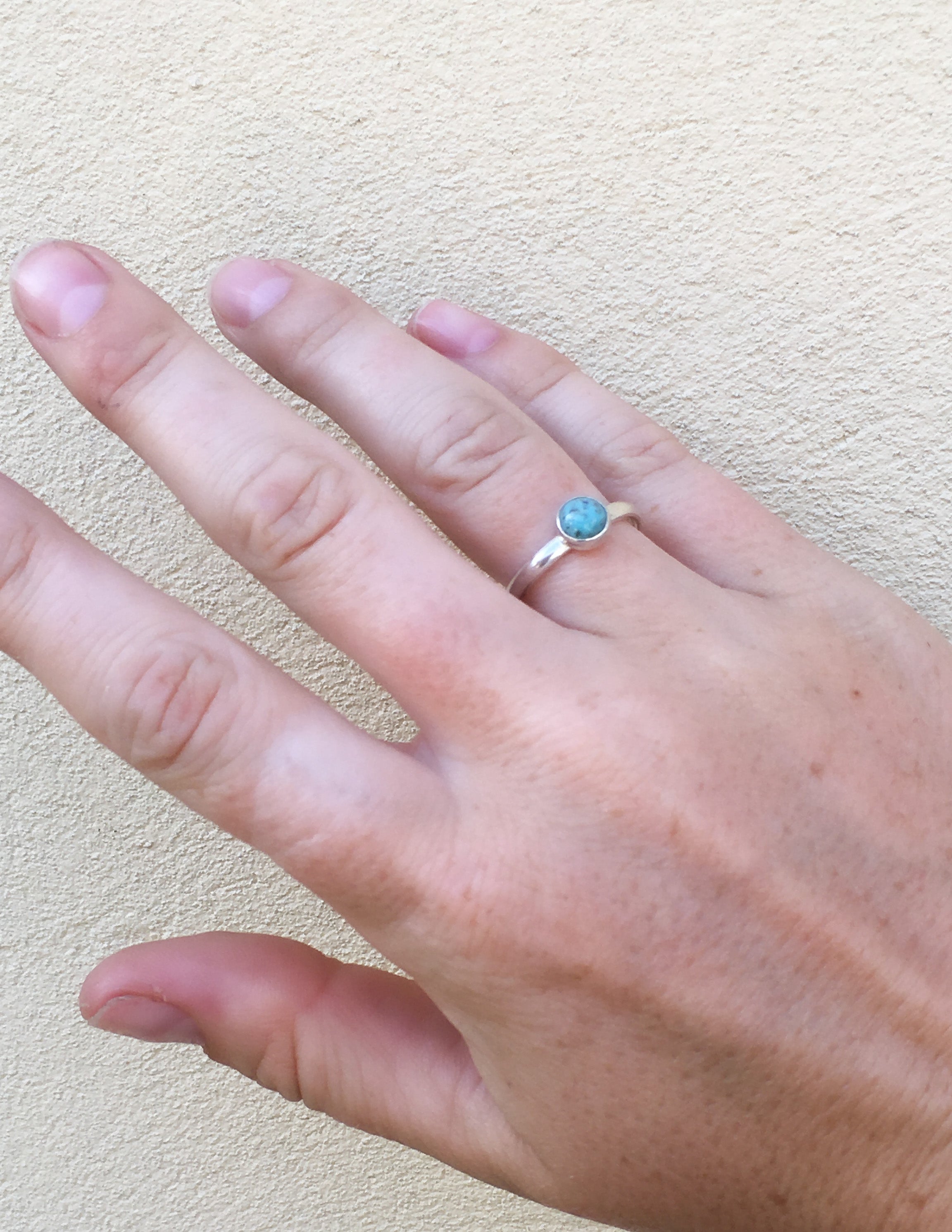 Turquoise band ring