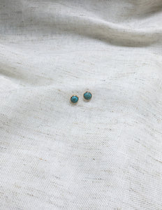 Turquoise 14k Goldfilled stud earrings